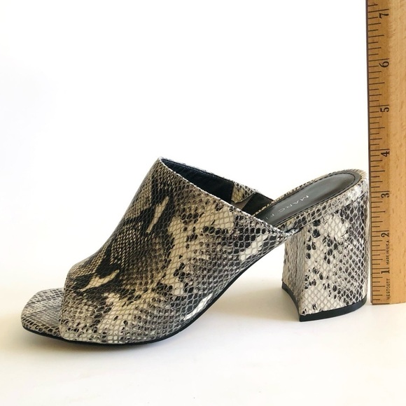 Marc Fisher Resa Snakeprint Block Heel Mule - Picture 12 of 12